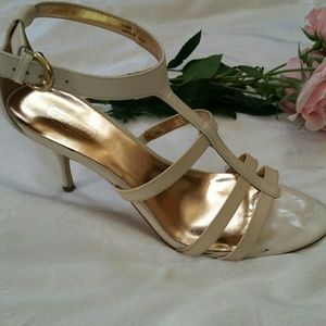 Coach patent leather sandal